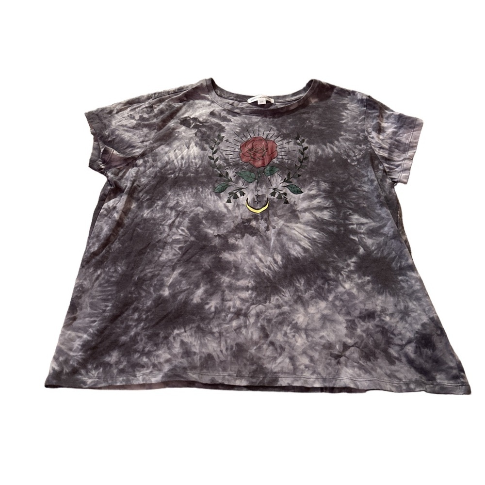 Women's Warehouse One Grey Tie-Dye T-shirt Size Large